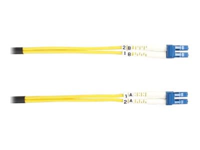 Black Box - Koblingskabel - LC-enkeltmodus (hann) til LC-enkeltmodus (hann) - 5 m - fiberoptisk - dupleks - 9 / 125 micron - OS2 - halogenfri - gul