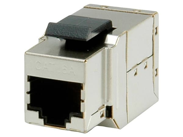 ROLINE Cat.6a Keystone Modular Coupler, shielded, Sølv, Metall