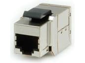 ROLINE Cat.6a Keystone Modular Coupler, shielded, Sølv, Metall