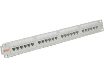 ROLINE Cat.5e 19" Patch Panel, 24 Ports, UTP light grey