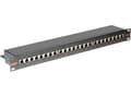 Pikkukuva 3 / 5: ROLINE Cat.6/Class E 19" Patch Panel, 24 Ports, STP black, Musta, Metalli