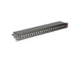 Pikkukuva 4 / 5: ROLINE Cat.6/Class E 19" Patch Panel, 24 Ports, STP black, Musta, Metalli