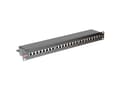Pikkukuva 2 / 5: ROLINE Cat.6/Class E 19" Patch Panel, 24 Ports, STP black, Musta, Metalli
