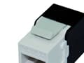 Miniatyrbilde 1 av 5: ROLINE Keystone Jack, Cat. 6a, RJ-45, unshielded, toolless, white, Hvit
