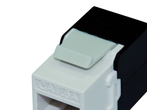 ROLINE Keystone Jack, Cat. 6a, RJ-45, unshielded, toolless, white, Hvit Hvit