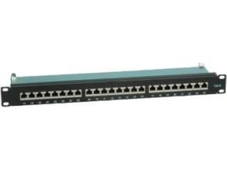 Value Kat.6 19"-Patchpanel, 24 P, geschirmt, schwarz, Musta