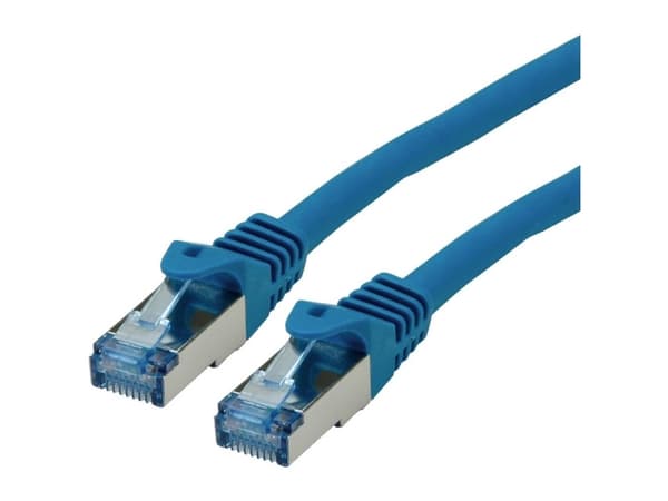 ROLINE 21152840, 0,5 m, Cat6a, SF/UTP (S-FTP), RJ-45, RJ-45, Blå