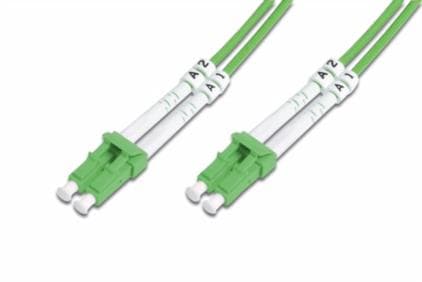 DIGITUS Professional - Koblingskabel - LC multimodus (hann) til LC multimodus (hann) - 10 m - fiberoptisk - dupleks - 50 / 125 mikroner - OM5 - halog