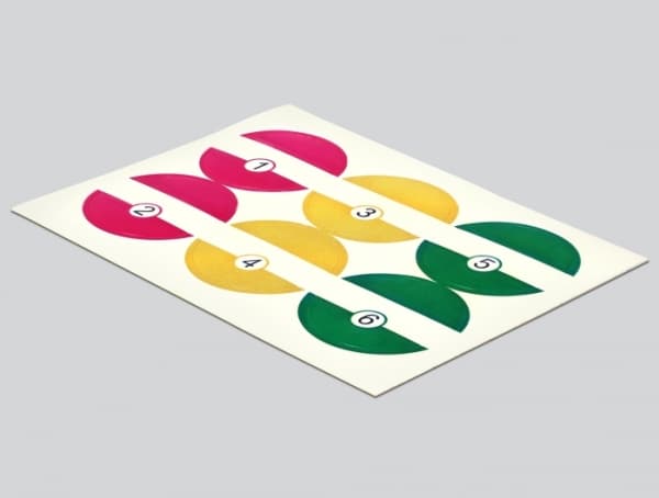 Delock Marker Clip Set - Kabelmerkeklipssett - blå, gul, rød, grønn