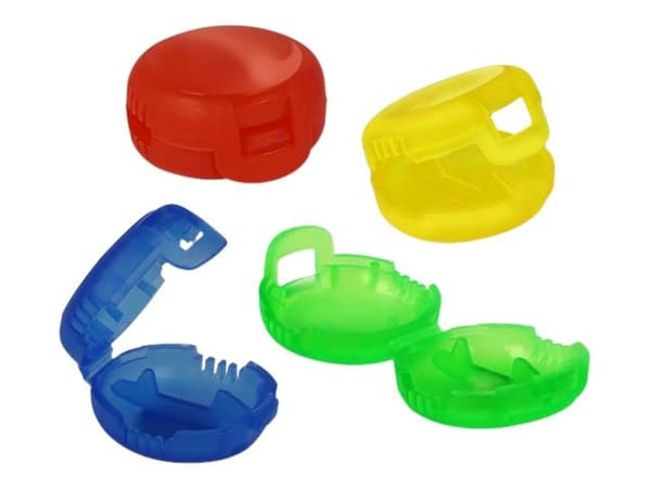 Delock Marker Clip Set - Kabelmerkeklipssett - blå, gul, rød, grønn