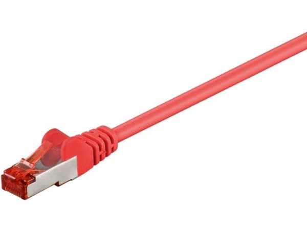 MicroConnect - Nettverkskabel - RJ-45 (hann) til RJ-45 (hann) - 25 m - 6 mm - SFTP - CAT 6 - halogenfri, flertrådet, rund - rød