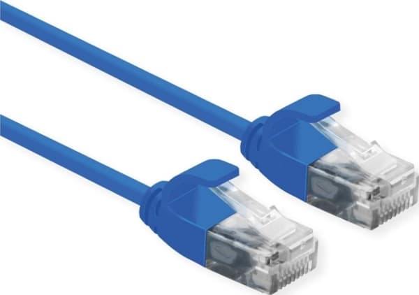 ROLINE 21.15.3943, 1 m, Cat6a, U/UTP (UTP), RJ-45, RJ-45, Blå