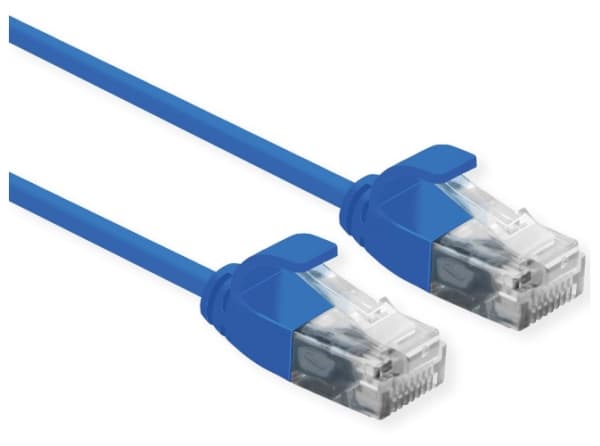 ROLINE 21.15.3943, 1 m, Cat6a, U/UTP (UTP), RJ-45, RJ-45, Blå