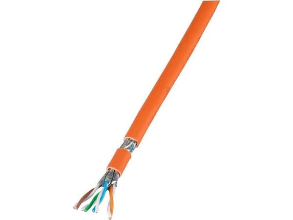 EFB EFB Infralan® Cat.7 kabel instalacyjny 100% miedź S/FTP 1000 MHz 100m pomarańcz