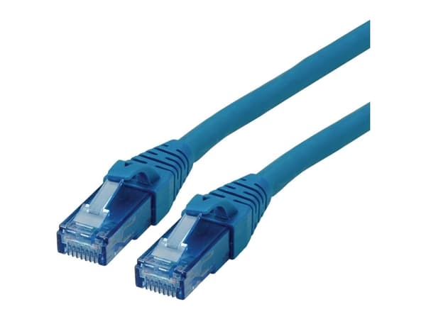 ROLINE 21152740, 0,5 m, Cat6a, U/UTP (UTP), RJ-45, RJ-45, Blå