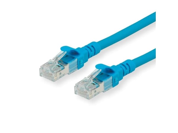 ROLINE 21152740, 0,5 m, Cat6a, U/UTP (UTP), RJ-45, RJ-45, Blå