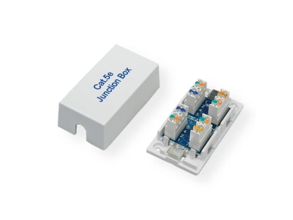 ROLINE Junction Box Cat.5e, UTP, Valkoinen, Muovi