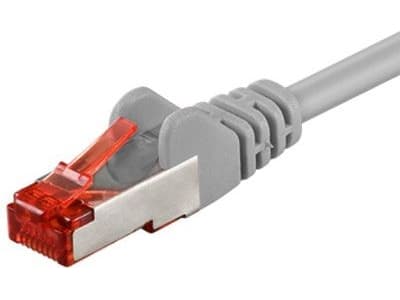 Goobay 50891, 10 m, Cat6, S/FTP (S-STP), RJ-45, RJ-45, Grå