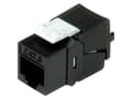 Miniatyrbilde 4 av 5: ROLINE Cat.6/Class E Keystone Jack, RJ-45, unshielded, toolless, black, Sort