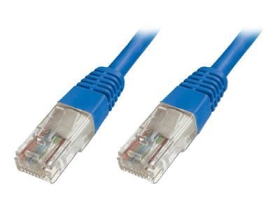 DIGITUS Ecoline - Koblingskabel - RJ-45 (hann) til RJ-45 (hann) - 2 m - UTP - CAT 5e - med støvel - blå