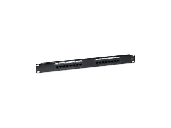 Techly 16 x RJ45 Cat.5E, IEEE 802.3, IEEE 802.3ab, IEEE 802.3u, 10/100/1000Base-T(X), Raskt Ethernet, Gigabit Ethernet, 1000 Mbit/s, RJ-45, Gull Sort