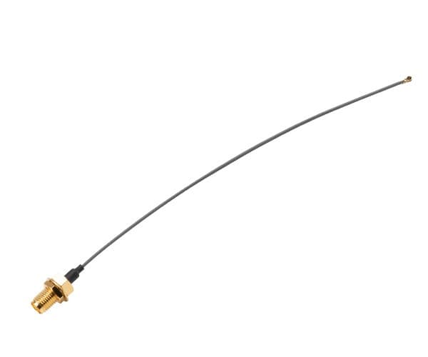 Akasa A-ATC01-GR, Tilkoblingskabel, Sort, Gull, RP-SMA, 0 - 6000 MHz, 0,2 m, 2 stykker