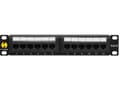 Miniatyrbilde 3 av 5: Netrack - Koblingspanel - CAT 6 - UTP - RJ-45 X 12 - svart - 10"