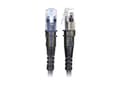 Miniatyrbilde 2 av 2: PatchSee ThinPATCH - Koblingskabel - RJ-45 (hann) til RJ-45 (hann) - 1.5 m - 4.9 mm - FTP - CAT 6a - IEEE 802.3at - med støvel, halogenfri - svart