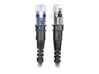 PatchSee ThinPATCH - Koblingskabel - RJ-45 (hann) til RJ-45 (hann) - 4.9 m - 4.9 mm - FTP - CAT 6a - med støvel, halogenfri - svart