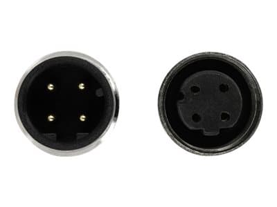 Delock - Nettverksforlengelseskabel - 4-pins M12 (hann) til 4-pins M12 (hunn) - 5 m - trippel beskyttelse - halogenfri - grønn