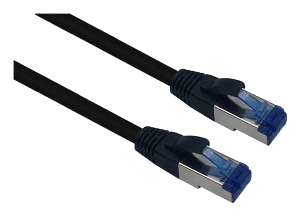Helos 205582, 7,5 m, Cat6a, S/FTP (S-STP), RJ-45, RJ-45, Sort