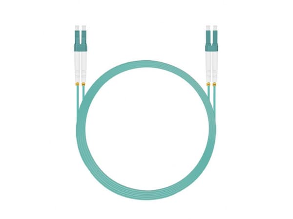 Helos - Patch-Kabel - LC Multi-Mode (M) zu LC Multi-Mode (M) - 0.5 m - Glasfaser - Duplex - 50/125 Mikrometer - OM3 - Aquamarin