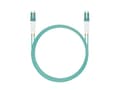 Miniatyrbilde 2 av 2: Helos - Patch-Kabel - LC Multi-Mode (M) zu LC Multi-Mode (M) - 0.5 m - Glasfaser - Duplex - 50/125 Mikrometer - OM3 - Aquamarin