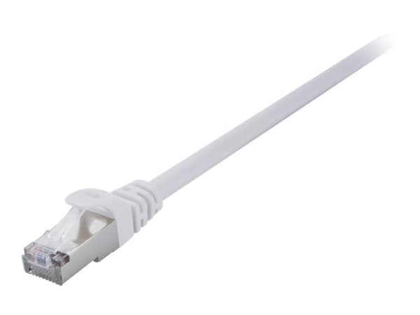 V7 - Koblingskabel - RJ-45 (hann) til RJ-45 (hann) - 50 cm - 6 mm - SFTP - CAT 7 - halogenfri, uten hindringer - hvit