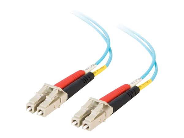C2G LC-LC 10Gb 50/125 OM3 Duplex Multimode PVC Fiber Optic Kabel (LSZH) - Nettverkskabel - LC multimode (hann) til LC multimode (hann) - 2 m. - fiber