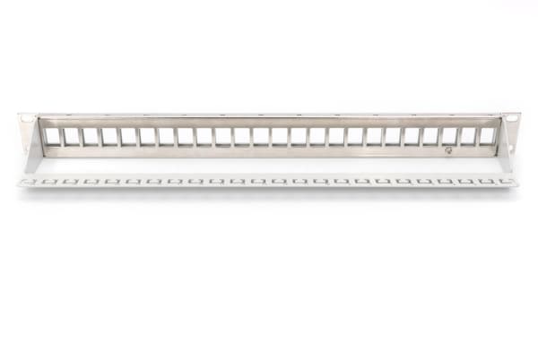 DIGITUS Professional DN-91410-LF - Pluggbord (blankt) - rackmonterbar - STP - RAL 7035, grå - 1U - 19" - 24 porter