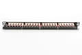 Miniatyrbilde 4 av 5: DIGITUS DN-91624S-SL-EA - Koblingspanel - CAT 6a - STP - RJ-45 X 24 - svart, RAL 9005 - 0.5U - 19"