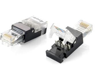 Equip 121163, RJ-45, Sort, Transparent, Polykarbonat, Cat5e, 12 g, 14 mm