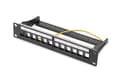 Miniatyrbilde 4 av 5: DIGITUS Professional DN-91420 - Patch panel (blank) - STP - sortering, RAL 9005 - 1U - 10" - 12 porter