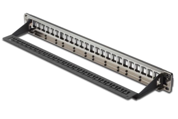 DIGITUS Professional DN-91411-LF - Kopplingspanel (tom) - rackmontering - STP - svart, RAL 9005 - 1U - 19" - 24 portar