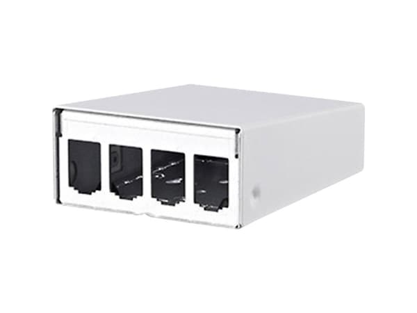 BTR E-DAT modul - Overflatemonteringsboks for nettverk - veggmonterbar - ren hvit, RAL 9010 - 4 porter - for P/N: 1308990111-I