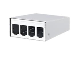 BTR E-DAT modul - Overflatemonteringsboks for nettverk - veggmonterbar - ren hvit, RAL 9010 - 4 porter - for P/N: 1308990111-I