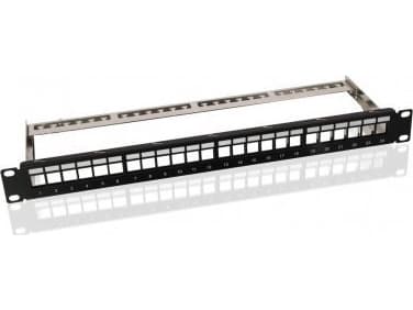 Goobay 95743, RJ-45, Sort, Rackmontering, 1U