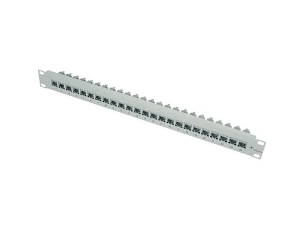 Telegärtner J02023A0026, RJ-11, RJ-12, Cat6a, Grå, Rackmontering, 1U