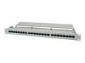 Pikkukuva 2 / 5: Digitus 19" CAT 5e patch panel, RJ-45, Cat5e, Harmaa, Telinekiinnitys, 1U, EN-50173 ISO/IEC 11801