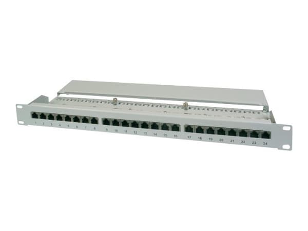 DIGITUS - Koblingspanel - CAT 5e - STP - RJ-45 X 16 - 1U - 19" Grå