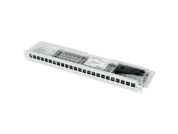 Telegärtner J02023A0033, RJ-11, RJ-12, Cat6a, Grå, Rackmontering, 1U