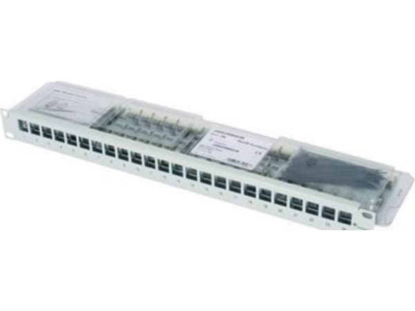 Telegärtner J02023A0033, RJ-11, RJ-12, Cat6a, Grå, Rackmontering, 1U Grå