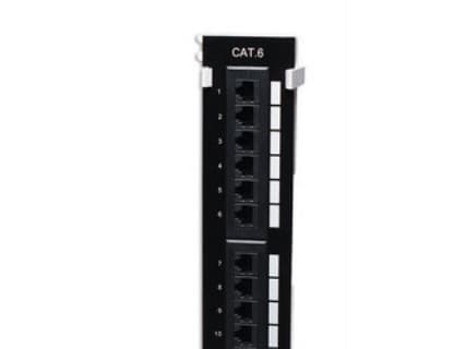 Intellinet 560269, IEEE 802.3, IEEE 802.3ab, IEEE 802.3u, Raskt Ethernet, Gigabit Ethernet, RJ-45, Gull, U/UTP (UTP), Sort