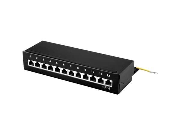 Renkforce 12 porte Netværk-patchbox CAT 6 1 U med stik